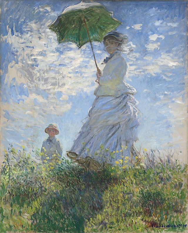 Mujer con un Parasol de Claude Monet